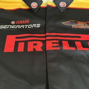 Firelli Pit Image Racing Jersey Shirt Mens Size 2XL Black Red Yellow